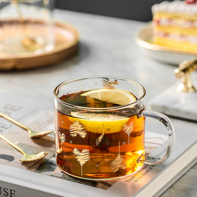 Wholesale Heat-resistant Simple Drinking Glass Cup With Handle For Home